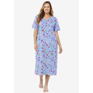 Dreams & Co. Long Print Sleepshirt - 1 of 4