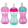 Nuby 3pk Clik-It Flexi-Straw Cup - Purple/Pink/Aqua - 10oz - image 2 of 2