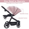Foldable Baby Stroller, High Landscape Pushchair, Convertible Infant Pram with Reversible Backrest, Storage Basket - 4 of 4