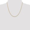 Black Bow Jewelry 1.3mm 14k Yellow Gold Diamond Cut Fancy Singapore Chain Necklace - 2 of 4