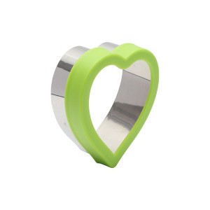 Unique Bargains Biscuit Cutter Large Heart Trio Cookie Cutter Hand Washable Stainless Steel Plastic 3.9"x4.1"1.6" 1Pcs - 1 of 4