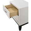 NicBex Two-Drawer Nightstand Bedside Table with Solid Legs End Table with Metal Handles for Living Room, Bedroom - 2 of 4