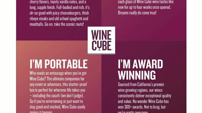 Cabernet Sauvignon Red Wine - 3L Box - Wine Cube&#8482;, 2 of 9, play video