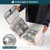PAVILIA Hanging Toiletry Bag Travel Women Men, Foldable Cosmetic Organizer, Water Resistant Makeup Accessories Essentials Kit - 4 of 4