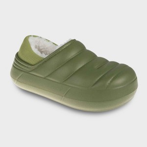 FOAMWALK Boy's and Toddler Boy's Fur Lined Clog with Faux Shearling Lining, Fall Indoor and Outdoor Clogs Boys/Toddler - 1 of 4