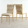 KTMBDW Modern Velvet Dining Chairs Living Room Chairs Upholstered Side Chair with Metal Legs for Dining Room Living Room - 2 of 4