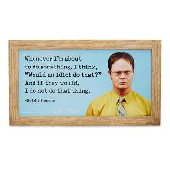 Silver Buffalo The Office Dwight Schrute Quote Wood Sign Wall Art | 10 x 18 Inches