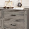 Farmhouse 6 Drawer Dresser for Bedroom, Rustic Chest of Drawers with Metal Handles, Large Double Dresser TV Stand - 4 of 4