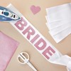 Sparkle and Bash 24 Pack White Satin Sashes for Pageants, Bachelorette Party, Prom, 4 x 33 In - 3 of 4