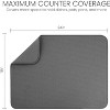 Attop XXL Dish Mat 24" x 17" ( LARGEST MAT ) Microfiber Dish Drying Mat , Super absorbent ( Gray ) - 2 of 4