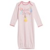 Disney Princess Baby Girls 3 Pack Long Sleeve Swaddle Sleeper Gowns Newborn  - 4 of 4