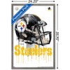 Trends International NFL Pittsburgh Steelers - Drip Helmet 20 Framed Wall Poster Prints - 3 of 4