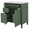 NicBex 30" Bathroom Storage Cabinet with Sink, Bathroom Vanity, 2 Drawers and 1 Spacious Cabinet Door for Bathroom - 2 of 4