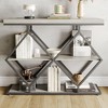 3-Tier Entryway Table, Industrial Console Sofa Table with Storage, Accent Table with Open Shelves - 4 of 4