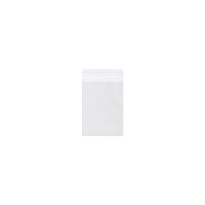 JAM Paper Cello Sleeves with Self-Adhesive Closure A6 4.9375 x 6.5625 Clear A6CELLO