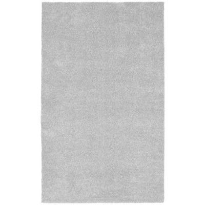 Garland Rug Room Size 5 ft. x 6 ft. Washable Bathroom Carpet Platinum Gray