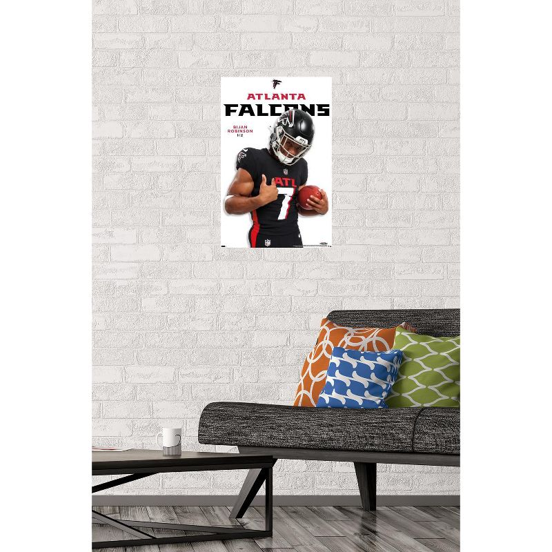 Trends International NFL Atlanta Falcons - Bijan Robinson Feature Series 24 Unframed Wall Poster Prints, 2 of 7