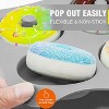 JDICTION Non-Stick Silicone Donut Pan Set of 3, Heat Resistant Mold for Baking Donuts, Cakes & Bagels, BPA Free & Dishwasher Safe - 3 of 4