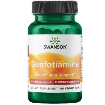 Swanson Vitamin B Benfotiamine - Maximum Strength 300 mg Veggie Capsule 60ct