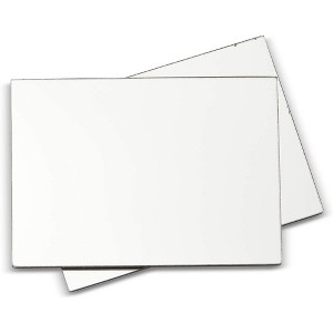 Juvale 2 Pack Rectangular Mirror Locker with Magnet, Easy to Install, Ideal for School, Office, Gym, and Home Use, 5 x 7 In. - 1 of 4