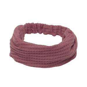 Unique Bargains Women's Wide Solid Textured Headband 1 Pc - 1 of 4