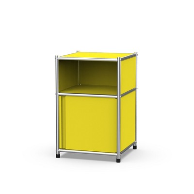 Fortune Candy 25.39'' Tall 1 Door Modular Design Metal Nightstand