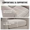Syemin Velvet Accent Chair Set of 2, One Chair, One Ottoman, Modern Bucket Chair Armchair Living Room, Bedroom, Black, 27"*24.6"*24.8" Gray, - 4 of 4