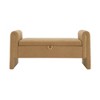 ONWITH Modern Teddy Bed End Bench with Arms and Storage - 4 of 4