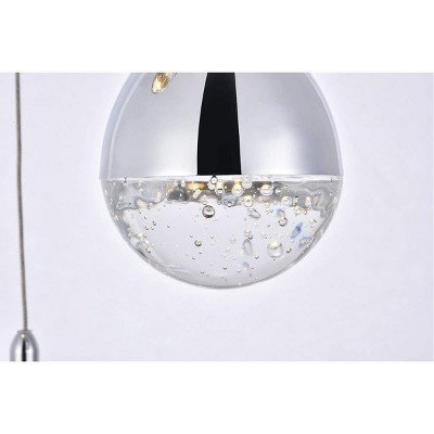 Modern Elegance 3-Light LED Crystal Chandelier with Chrome Finish