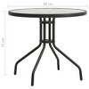 vidaXL Bistro Table Anthracite Ø31.5"x28" Steel - 4 of 4