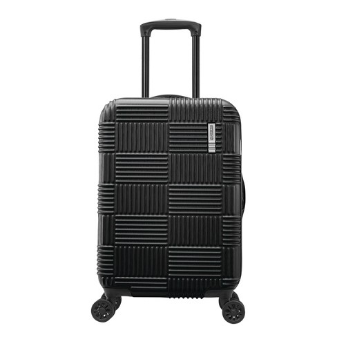 American Tourister NXT Checkered Hardside Carry On Spinner Suitcase Blackout