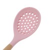 Unique Bargains Spoon Hand Wash Only Skimmer with Oil Strainer Silicone Wooden Handle 12.6" 1 Pc - 4 of 4