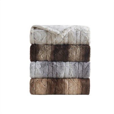 Zuri Reversible Faux Fur to Mink Electric Blanket, Auto Shut Off, Virtually Zero EMF, Multi Heat Setting, UL Certified, Machine Washable
