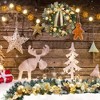 6FT Christmas Wreath, Outdoor Christmas Decorations Door Wreath Artificial PVC Accented with Soft Fabric Ribbons - 3 of 4
