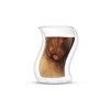 JoyJolt Pivot Double Wall Coffee Tea Glasses - Set of 4 Double Wall Cocktail Glasses Tumbler - 8 oz - 3 of 4