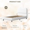 Jojoka Modern Bed Frame Upholstered in Soft Boucle Fabric, Sturdy Wooden Slats, No Gap Headboard, Easy Assembly, No Box Spring Needed - 2 of 4