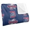University Of Detroit Mercy Logo Pattern Silky Touch Blanket White 50x60 - 3 of 4