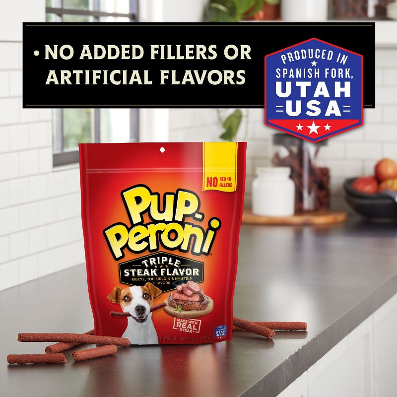 Pup-Peroni Soft and Chewy Beef Core Snack Triple Steak Dog Treat - 22.5oz, 5 of 8