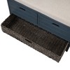 NicBex Shoe Rack Bench Shoe Storage Organizer with Removable Basket and Drawers Fully Assembled for Entryway Bedroom - 2 of 4