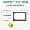 Avery Postcards, 4" x 6", Gold-Green Border, Matte, 20ct - 2 of 4