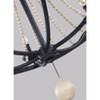 Generation Lighting Nori 32 1/2" Wide Zinc Beaded 6-Light Chandelier - 3 of 4