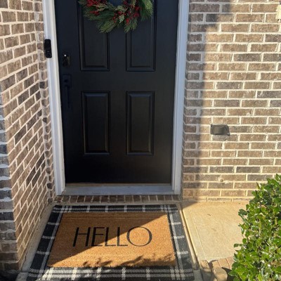 Oh Hello Country Size Doormat Cute Welcome Mat Natural Coir Doormat Extra Large  Welcome Mat New Home Decor Realtor Gift 90cmx60cm 