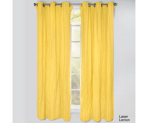 50"x84" Blackout Grommet Curtain Panels Lemon - Crayola