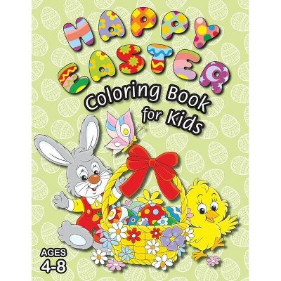 Happy Easter Coloring Book for Kids - by  Engage Books (Paperback)