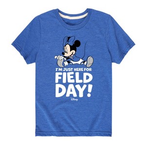 Boys' - Disney - Minnie Just Here For Field Day Short Sleeve Graphic T-Shirt - 1 of 4