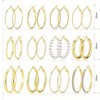 12 pairs gold hoop earrings, hypoallergenic, 40mm/50mm for women. - 4 of 4