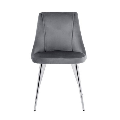 NicBex Set of 4 Dining Chair Upholstered Velvet Dining Room Furniture Side Chair with Metal Legs