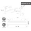 Kumasinova 65.3" Wide Fluffy Storage Ottoman Bench with Armrest&2 Bolster Pillows,Accent Ottoman Bed Bench for Living Room&Bedroom,350lbs Max - 3 of 4