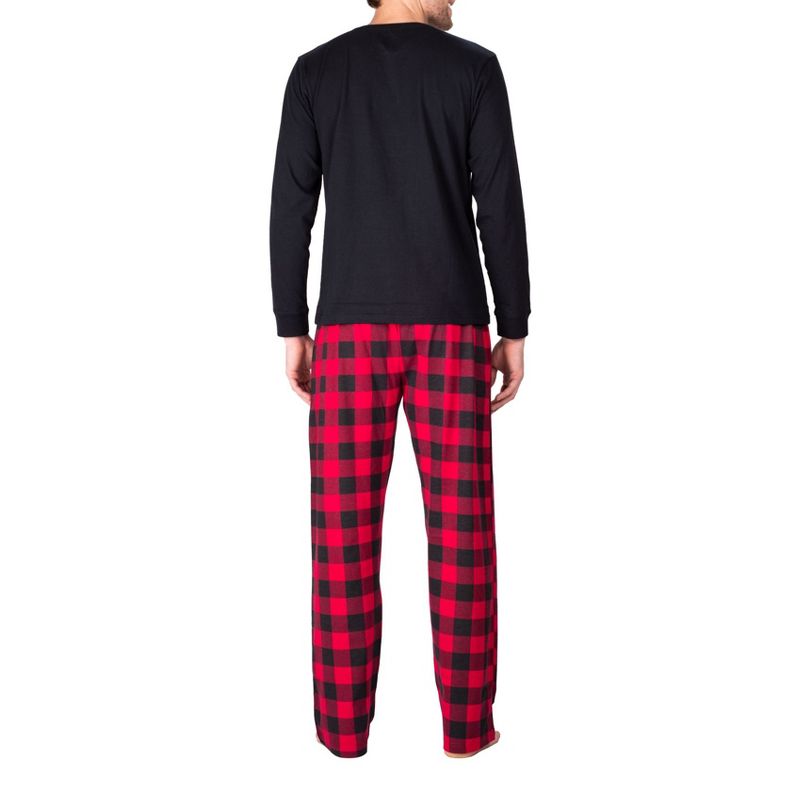 SLEEPHERO Men's Long-Sleeve Knit Pajama Set, 3 of 5