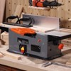 VEVOR Spiral Benchtop Jointer, 6 in, 1.5HP 10000 RPM Bench Top Wood Jointer, with 14-Blade Spiral Cutterhead 0-1/8'' Adjustable Depth 6.1x27.6'',Grey - 2 of 4